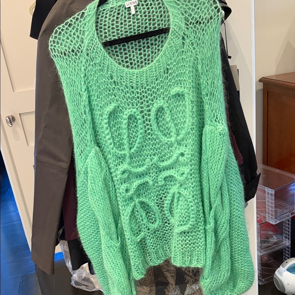 Loewe Mint Open-Knit Sweater